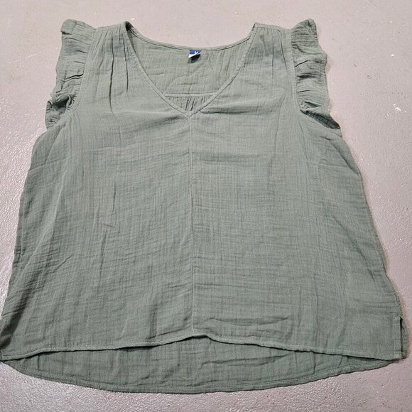 Old Navy Sleeveless Crinkle Gauze Top szL - Picture 1 of 10